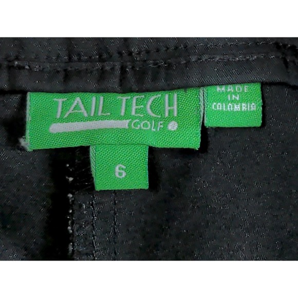 Tail Tech Golf Women's Athletic Golf Shorts Black Size 6 - Picture 6 of 7